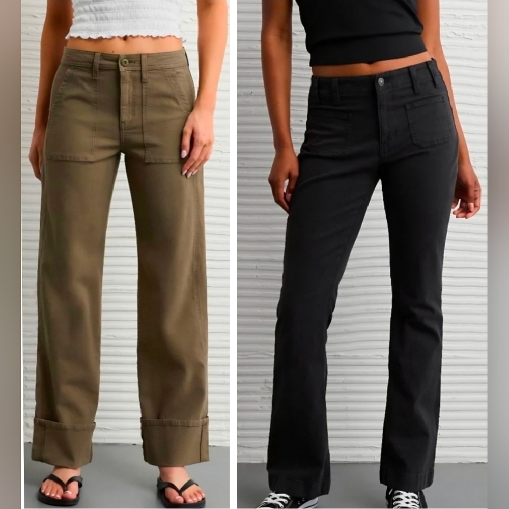 AE Stovepipe & Flare Pants Bundle